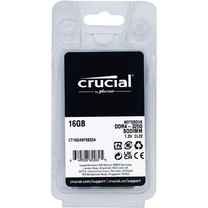 送料込み直送 Crucial ノートPC用 メモリ PC4-25600(DDR4-3200) 32GB(16GBx2枚) SODIMM CT1  メモリーカード