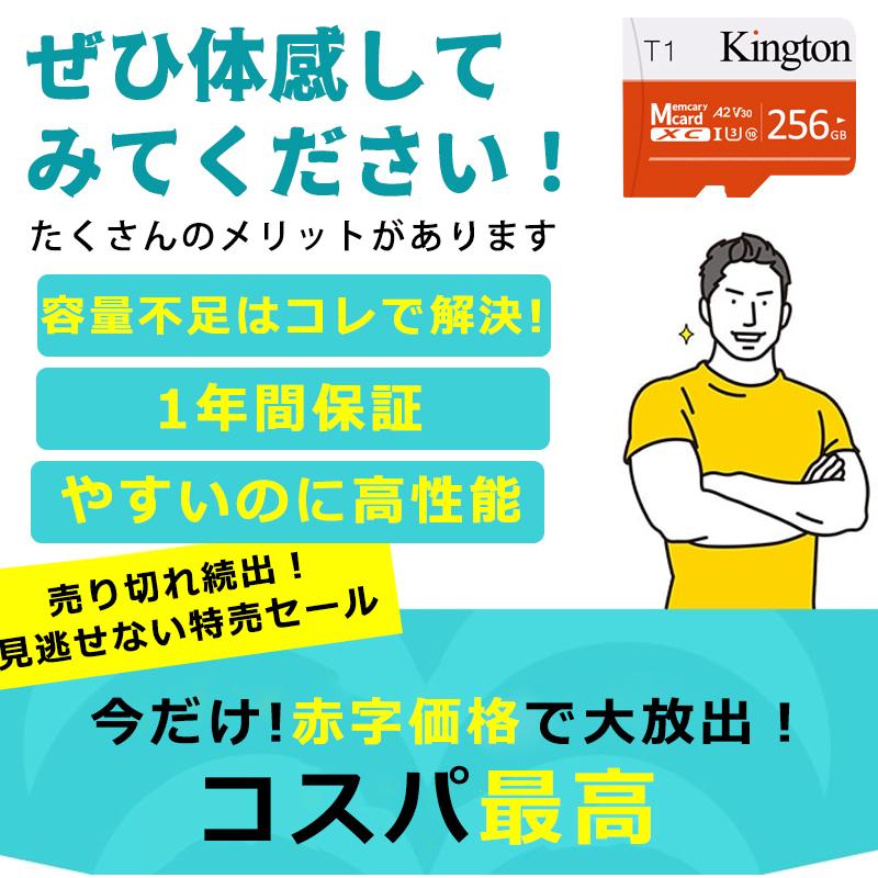 microSDXC カード 256gb メモリーカード Nintendo Switch動作確認済