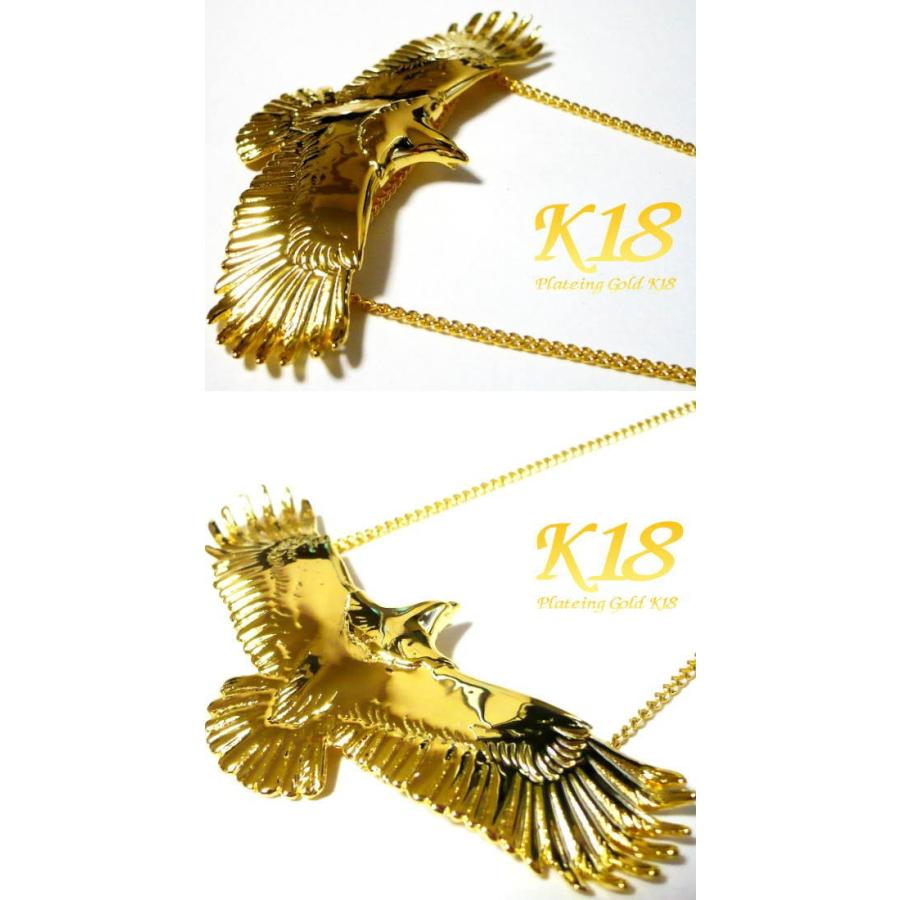 金イーグルフェザーネックレス 最高峰 セット イーグル フェザーネックレス 金爪 上金フェザー