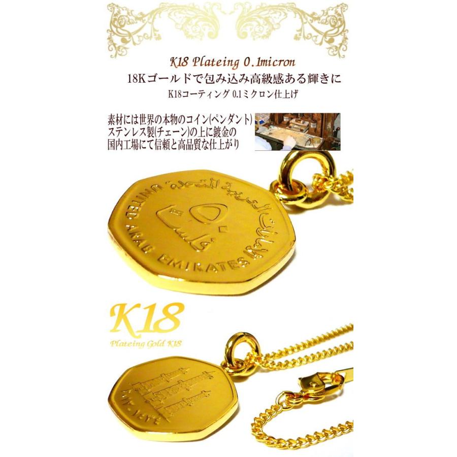 【 インドシナ 20セント】 18金 18K コーティング コイン ネックレス イギリス 20ペンス】 18金 18K コーティング コイン ネックレス