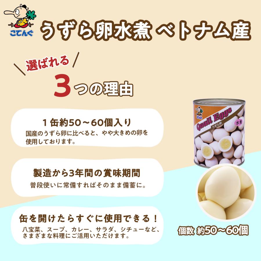 【１２缶】天狗缶詰 うずら卵 水煮 国産 430g×12缶 業務用 天狗缶詰 うずら卵 水煮 430g （55個～65個） | 卵・チーズ・乳製品
