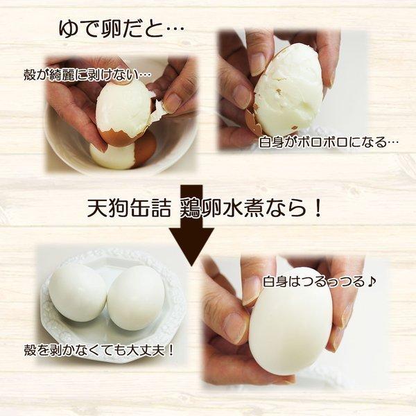 天狗缶詰 鶏卵水煮 4袋セット 25卵x4袋 ゆでたまご レトルト