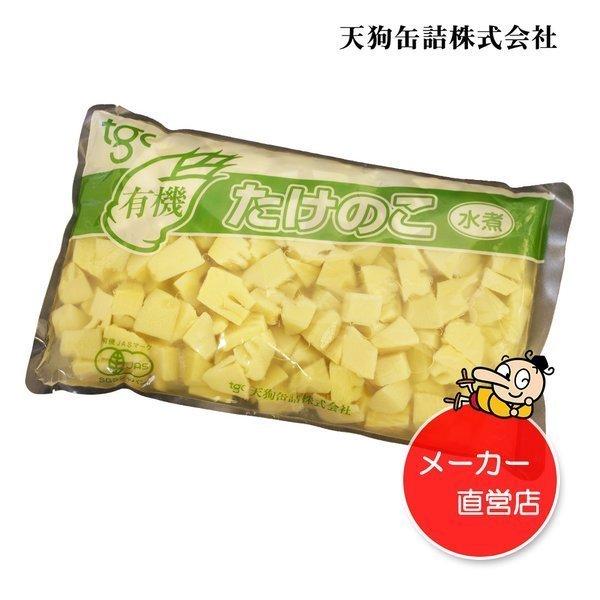 たけのこ有機JAS水煮 中国原料国内製造 乱切 固形1,000g バラ売り 天狗缶詰 業務用 食品｜tgctengu｜02