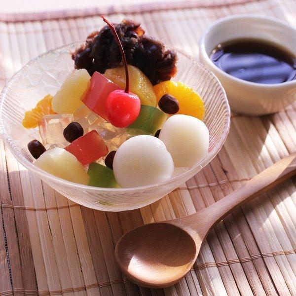 天狗缶詰 フルーツみつ豆 1袋 600g パウチ 果実みつ豆 あんみつ