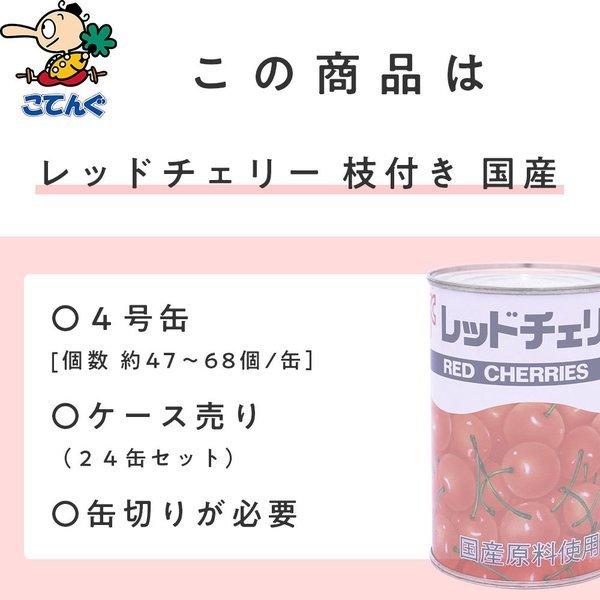 さくらんぼ様 ご確認用ページ 楽天市場】レッドチェリー(さくらんぼ)枝付 缶詰 国産 4号缶