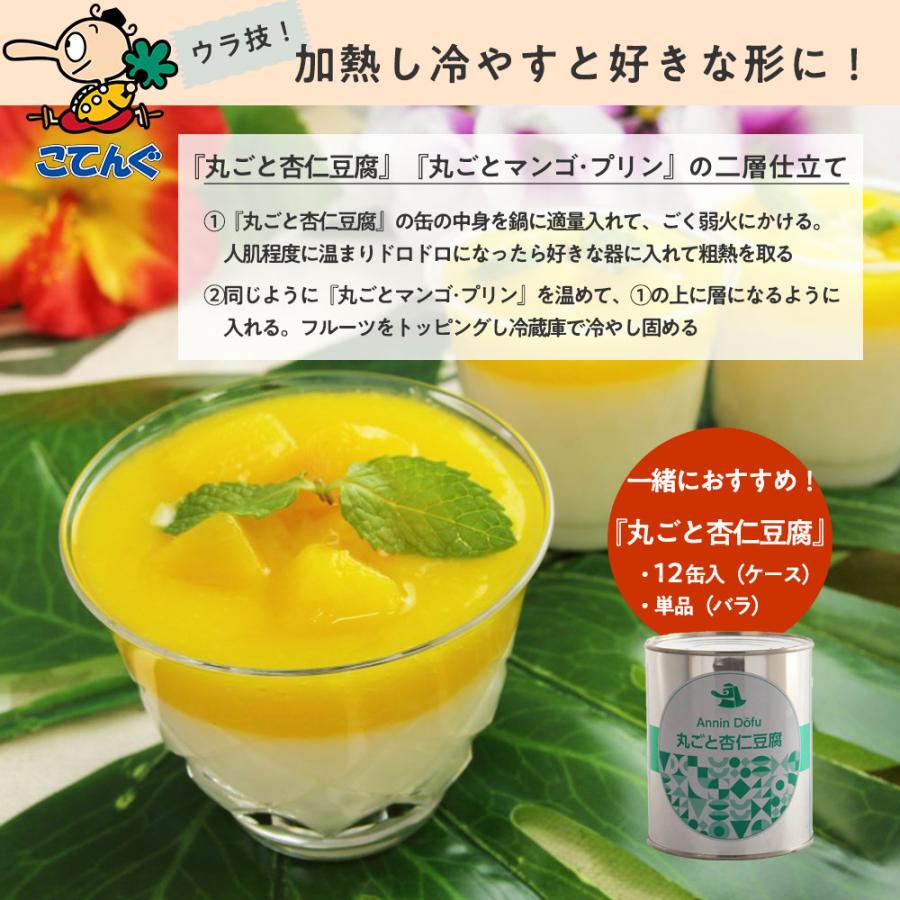 天狗缶詰 丸ごとマンゴープリン 缶詰 2号缶 870g 中華スイーツ