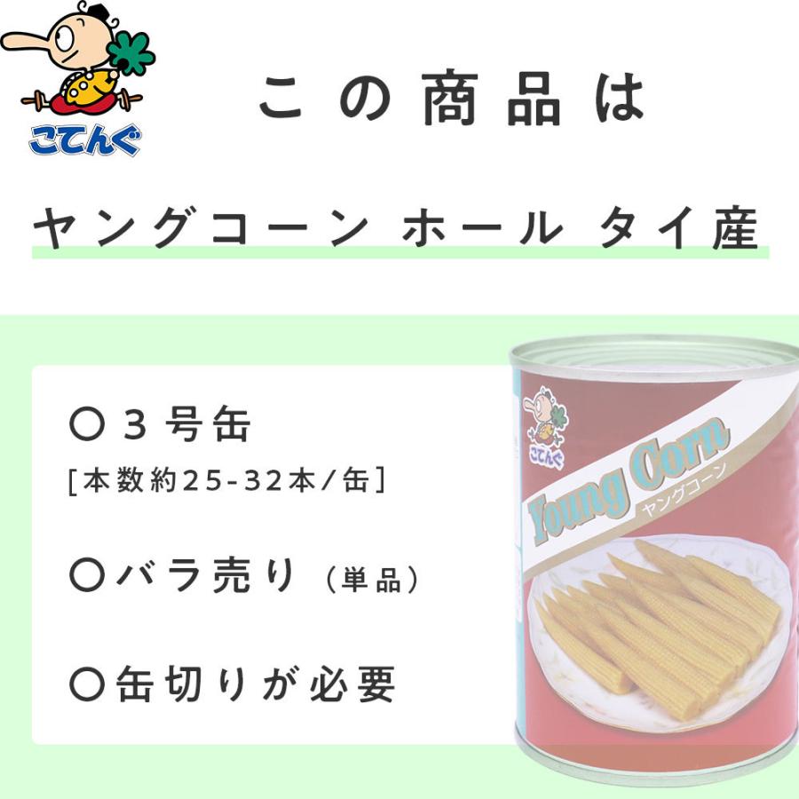 ヤングコーン水煮 缶詰 タイ産 ホールm 3号缶 個数約25 32本 天狗缶詰 業務用 食品 業務用e缶詰屋こてんぐ 天狗缶詰 通販 Yahoo ショッピング