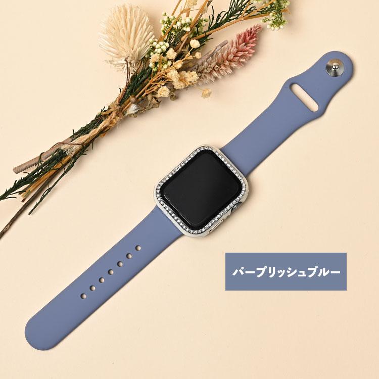 Apple Watch アップルウォッチ 10 9 8 7 バンド シリコン 弾力 ベルト 