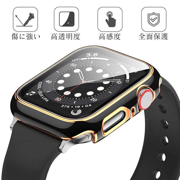 Apple Watch カバー ゴールド 11 10 9 8 7 6 SE3 おしゃれ メンズ
