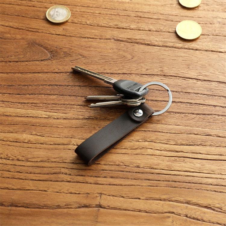 キーリング メンズ 革 レザー 本革 牛革 かっこいい シンプル キー