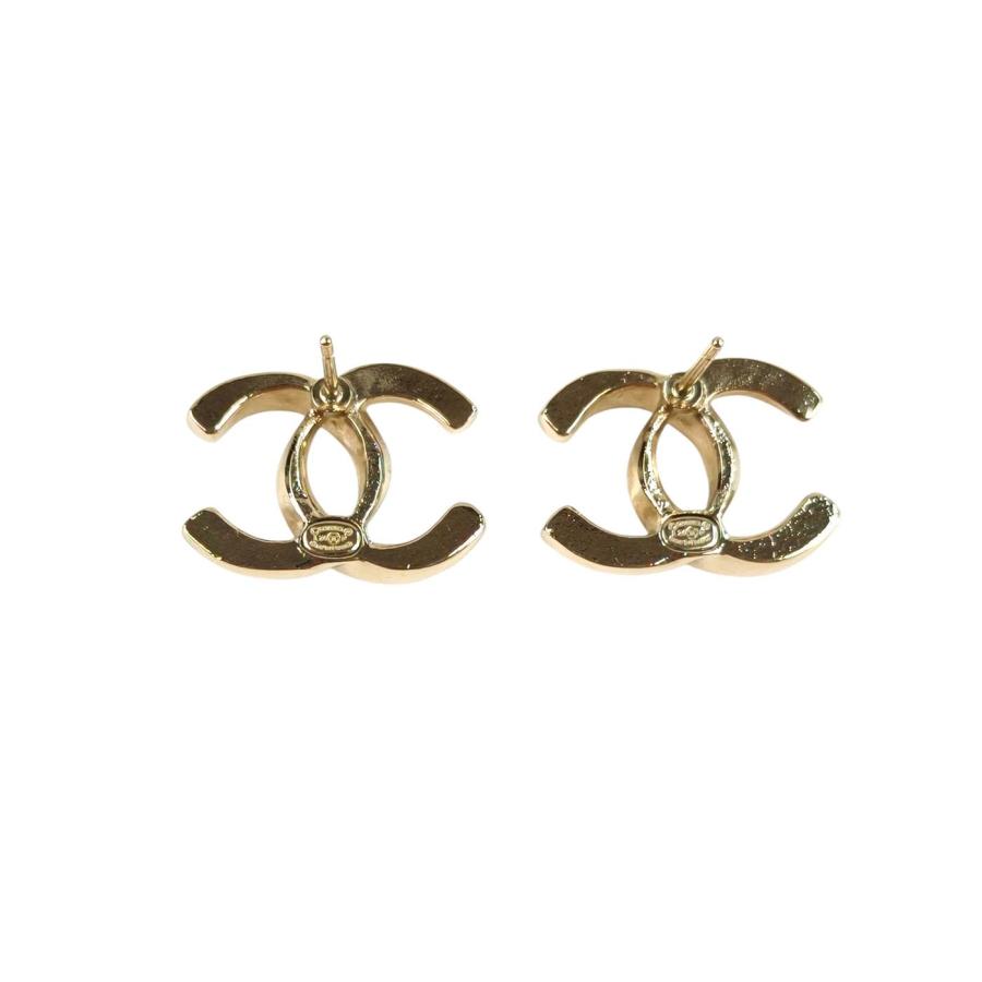CHANEL（シャネル） ココマーク ラインストーン ピアス ゴールド 管理