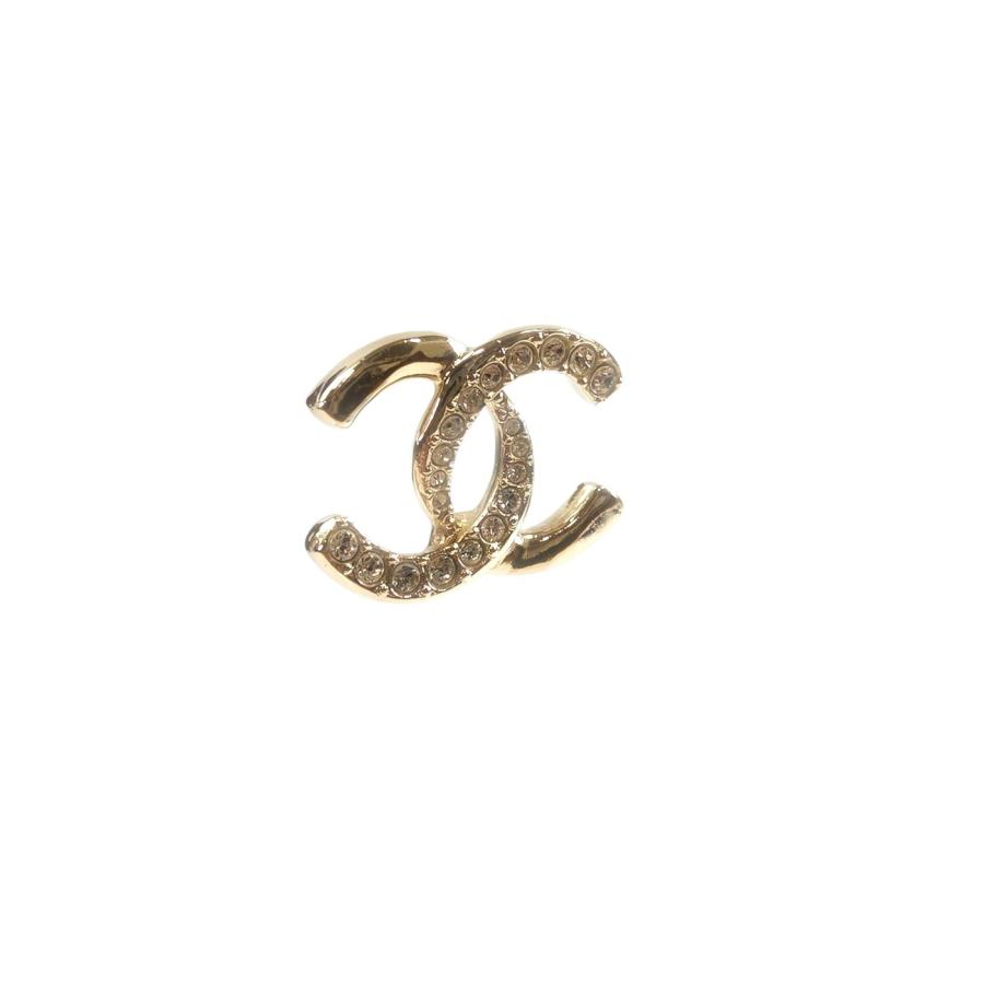 CHANEL（シャネル） ココマーク ラインストーン ピアス ゴールド 管理