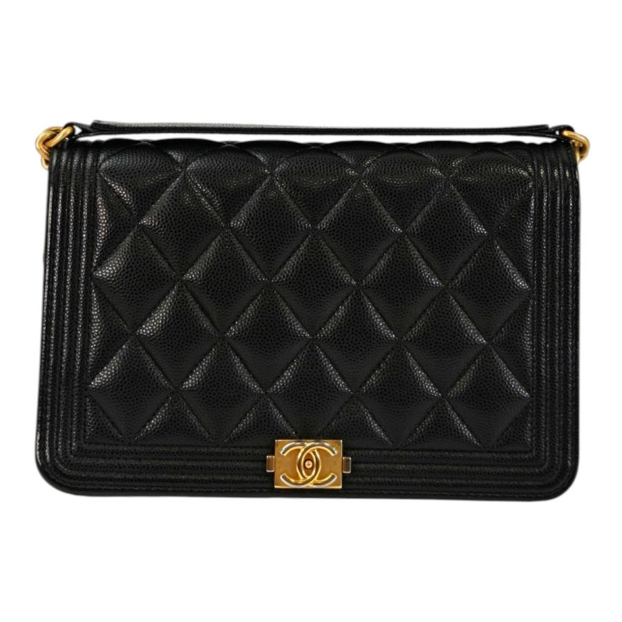 CHANEL（シャネル） ボーイシャネル チェーン ウォレット キャビア