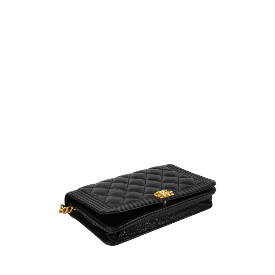 CHANEL（シャネル） ボーイシャネル チェーン ウォレット キャビア