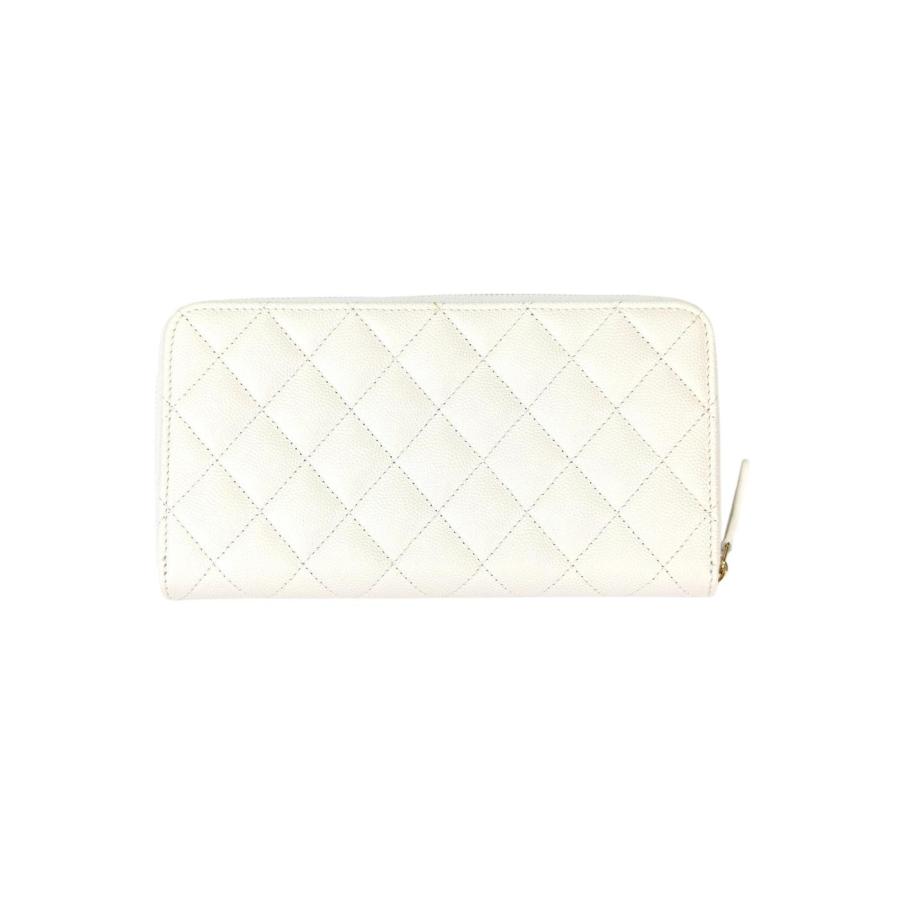 CHANEL（シャネル） マトラッセ ラウンドファスナー 長財布 ゴールド 