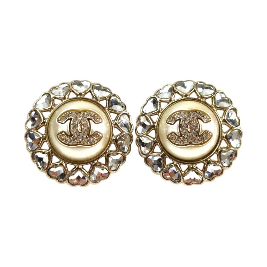 CHANEL（シャネル） ココマーク ハートラインストーン フェイクパール
