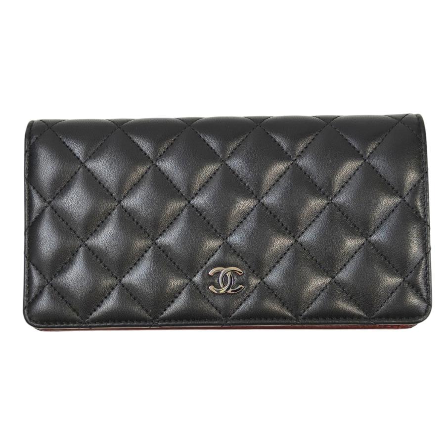 CHANEL（シャネル） マトラッセ 二つ折り長財布 ブラック 管理番号