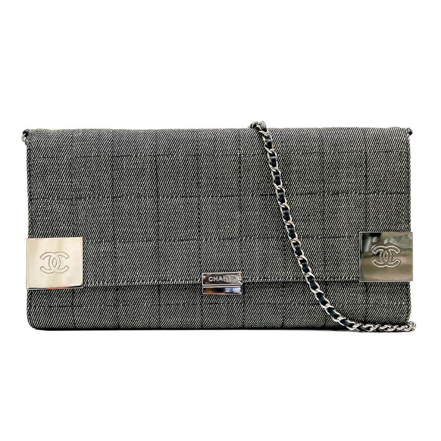 CHANEL（シャネル） チョコバー デニム ショルダーバッグ チェーン 
