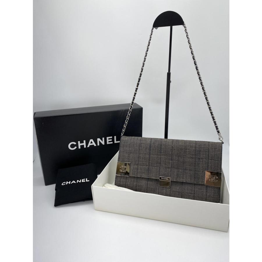 CHANEL（シャネル） チョコバー デニム ショルダーバッグ チェーン 
