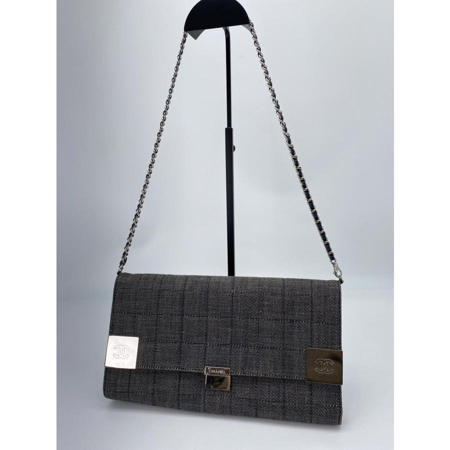 CHANEL（シャネル） チョコバー デニム ショルダーバッグ チェーン 