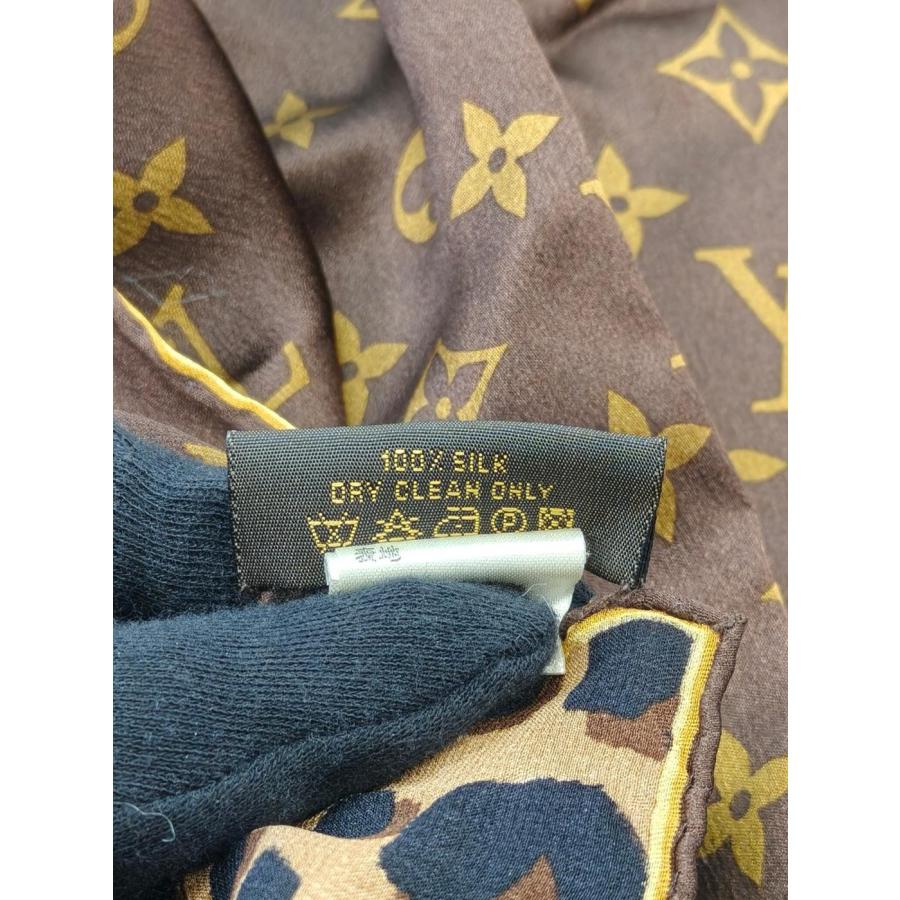 LOUIS VUITTON（ルイ・ヴィトン） カレ・モノグラム レオパード シルク