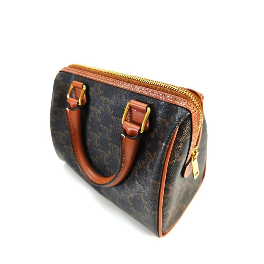 CELINE セリーヌ トリオンフ 2WAY スモール ハンドバッグ ショルダーバッグ タン 管理番号：10399_2