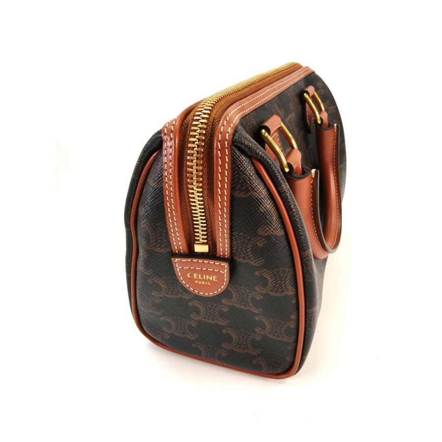 CELINE セリーヌ トリオンフ 2WAY スモール ハンドバッグ ショルダーバッグ タン 管理番号：10399_4