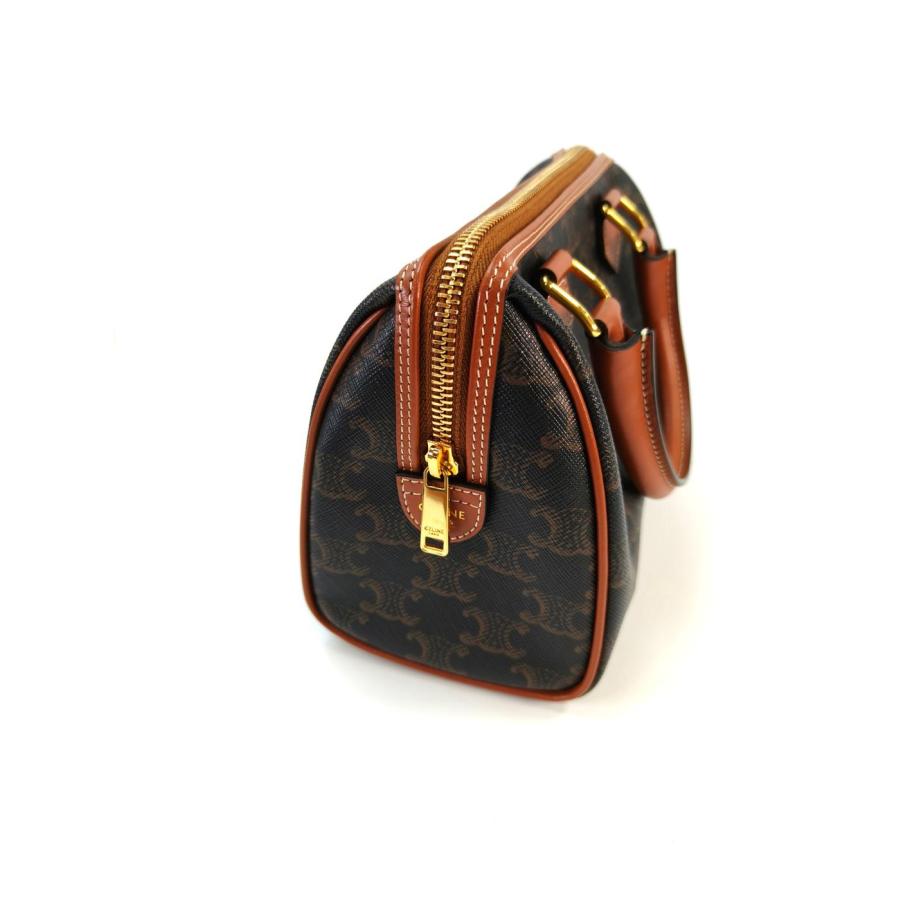 CELINE セリーヌ トリオンフ 2WAY スモール ハンドバッグ ショルダーバッグ タン 管理番号：10399_5
