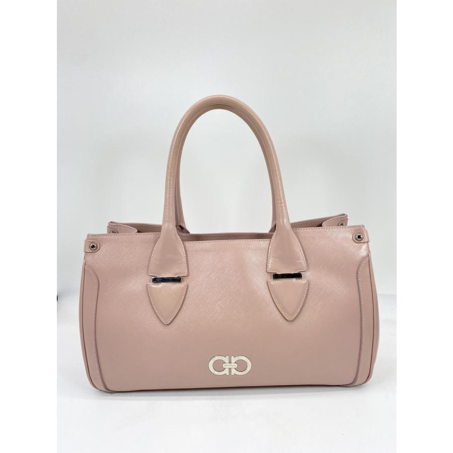 Salvatore Ferragamo ガンチーニ トートバッグ ピンク FERRAGAMO（フェラガモ） ハンドバッグ トートバッグ ガンチーニ
