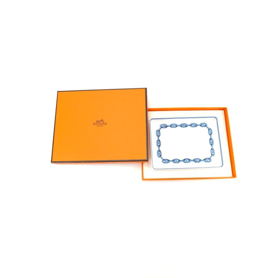 HERMES エルメス シェーヌダンクル プレート アクセサリートレイ お皿 HERMES（エルメス） 【未使用】HERMES シェーヌダンクル プレート お皿