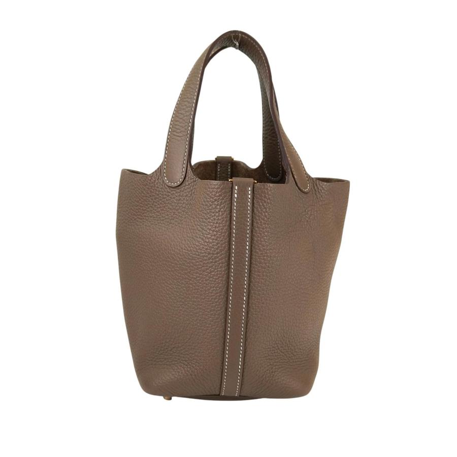 HERMES エルメス ピコタンロックPM 18 ハンドバッグ グレー ゴールド金具 管理番号：11233の画像