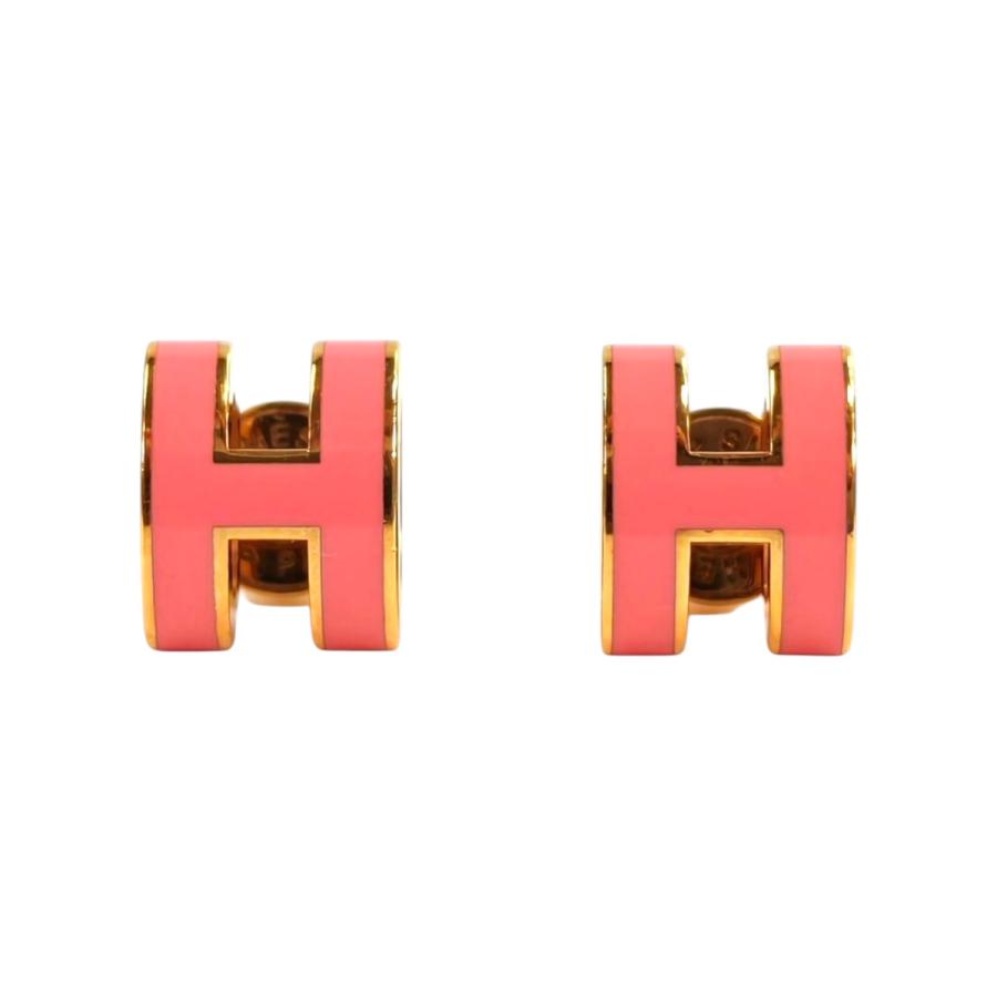 HERMES（エルメス） ポップH ピアス ピンク 管理番号：11317 : 東京