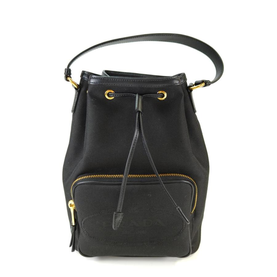 PRADA（プラダ） 2WAY ショルダーバッグ ハンドバッグ 巾着 ブラック
