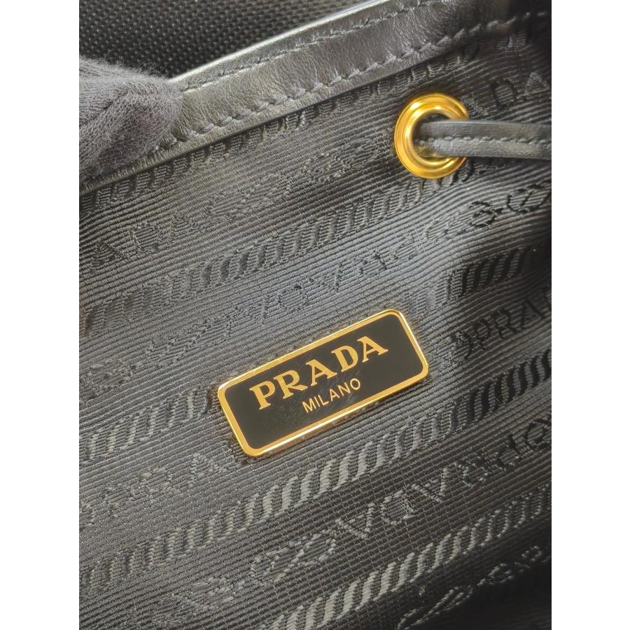 PRADAショルダーバッグ ブラック即購入可能❗️この形珍しいです❗️説明欄確認❗️ PRADA（プラダ） 2WAY ショルダーバッグ ハンドバッグ 巾着 ブラック