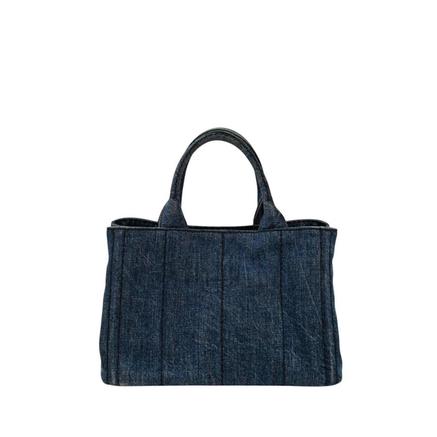 PRADA（プラダ） カナパ デニム 2WAY トートバッグ ネイビー 管理番号