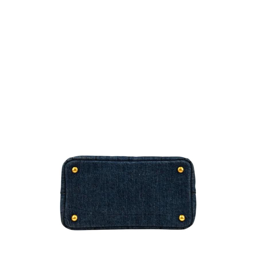 PRADA（プラダ） カナパ デニム 2WAY トートバッグ ネイビー 管理番号
