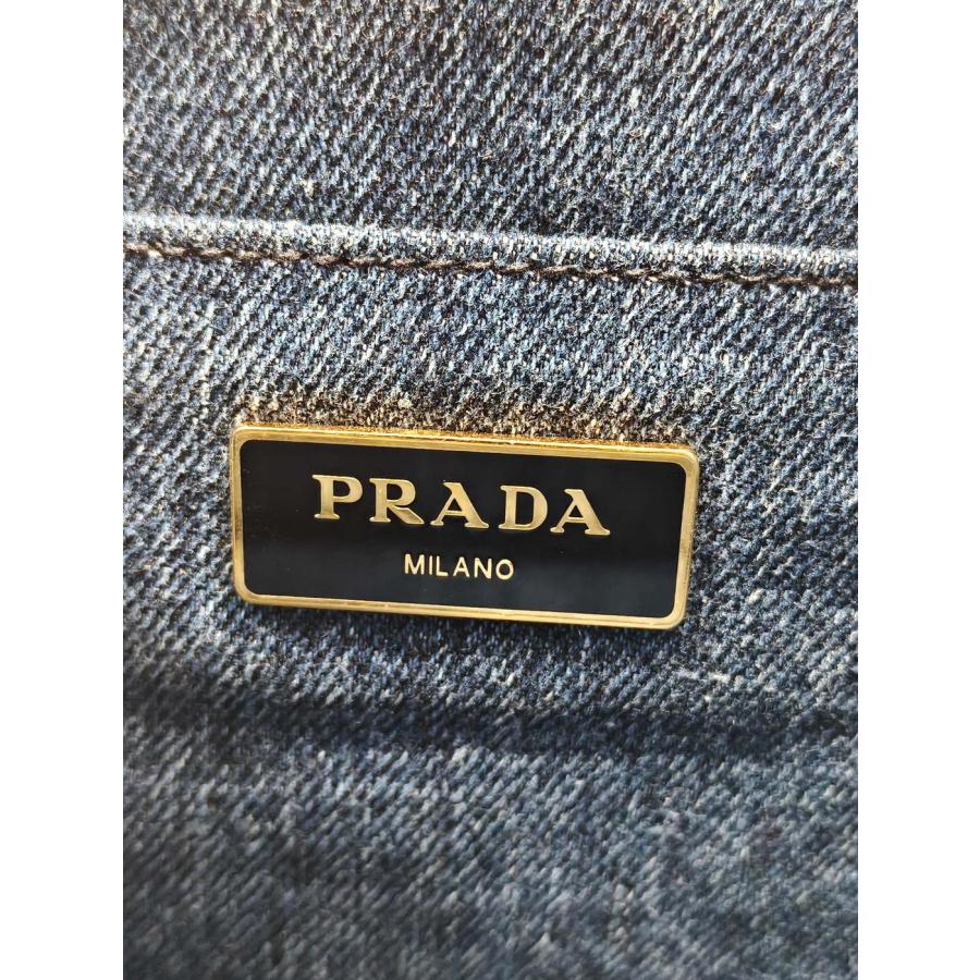 PRADA（プラダ） カナパ デニム 2WAY トートバッグ ネイビー 管理番号