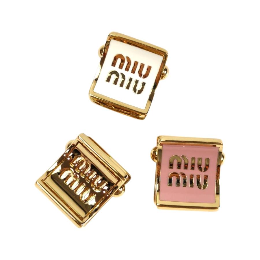 miu miu（ミュウミュウ） ヘアクリップ3セット ピンク×ホワイト