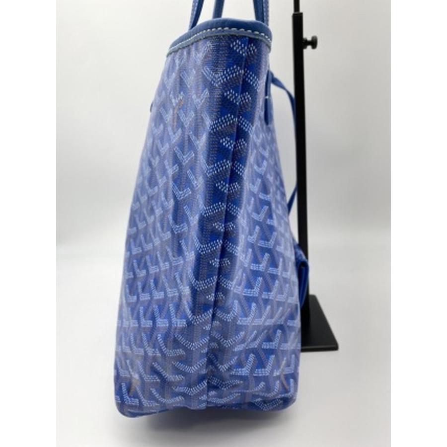 GOYARD ゴヤール　サンルイPM　トートバッグ　ポーチ付き　ブルー GOYARD（ゴヤール） サンルイPM トートバッグ ブルー ポーチ付き 管理