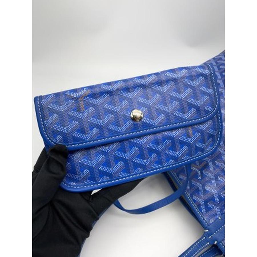 GOYARD（ゴヤール） サンルイPM トートバッグ ブルー ポーチ付き 管理
