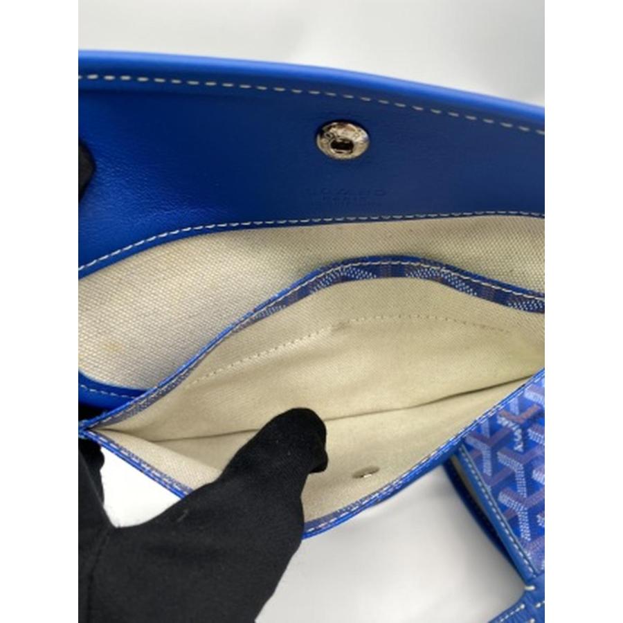 GOYARD（ゴヤール） サンルイPM トートバッグ ブルー ポーチ付き 管理