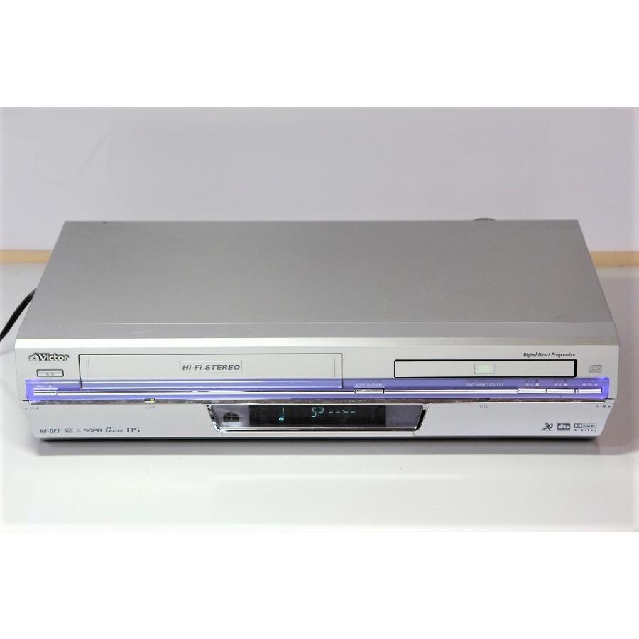 Victor HR-DF3 DVD&ビデオ 本体 JVCケンウッド ビクター DVDプレーヤー一体型VHSビデオ HR-DF3 【中古