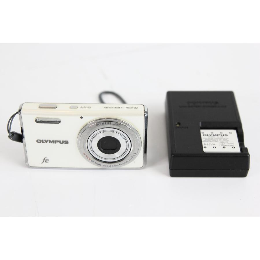 【動作確認済】OLYMPUS オリンパス CAMEDIA fe FE-4000 OLYMPUS デジタルカメラ CAMEDIA FE-4000 ホワイト WHT 【中古品
