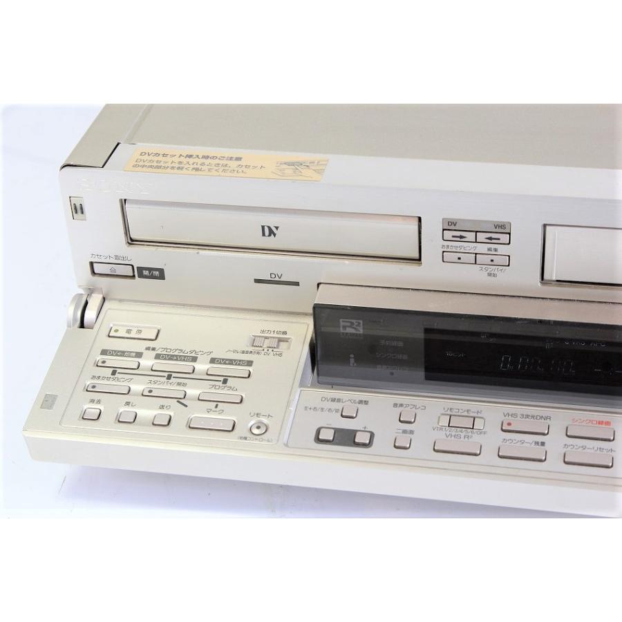 ソニー S-VHS/miniDV/DV デジタルダブルビデオデッキ WV-DR9 【中古