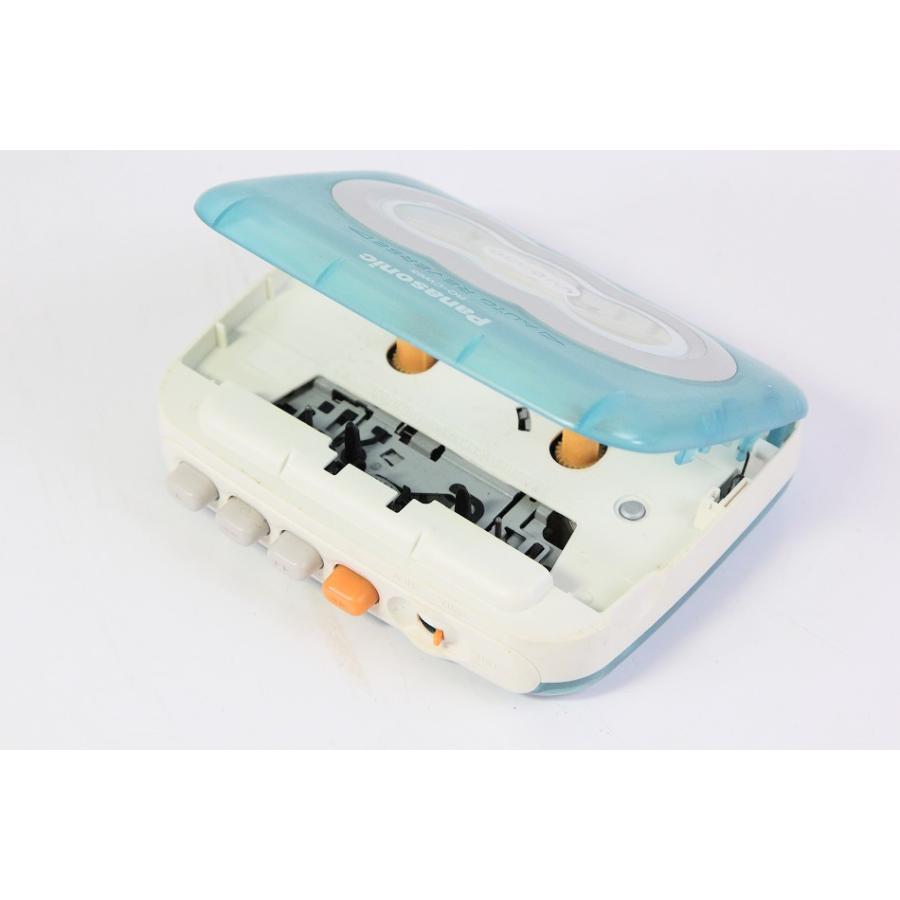 パナソニック ポータブルカセットプレーヤー ブルー RQ-CW05-A 【中古