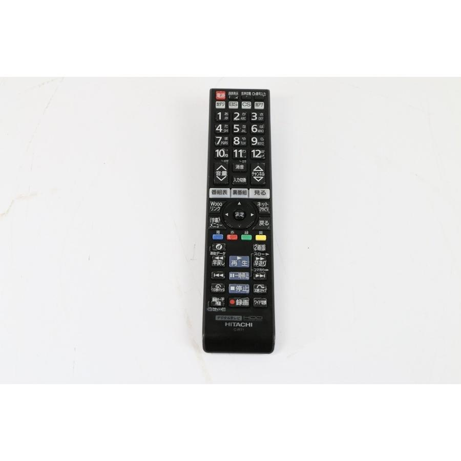 日立 純正テレビ用リモコン C-RT1【部品番号：P42-XP05-013】 【中古品 