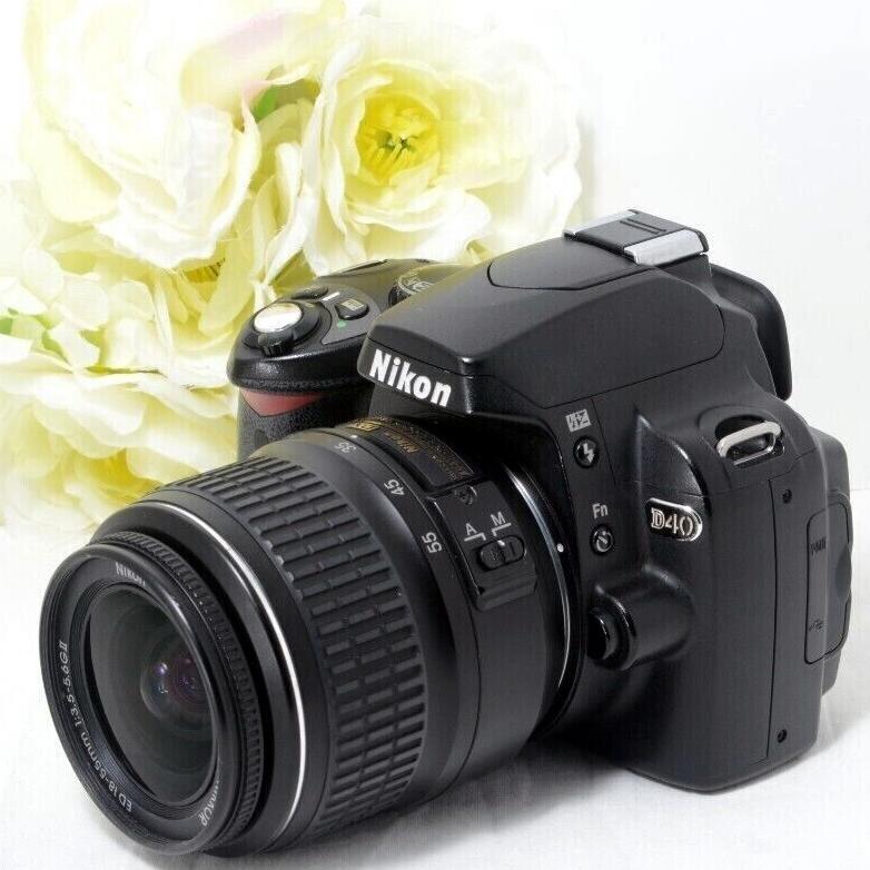 ニコン デジタル一眼レフカメラ Nikon D40 AF-S 18-55 レンズキット SD 