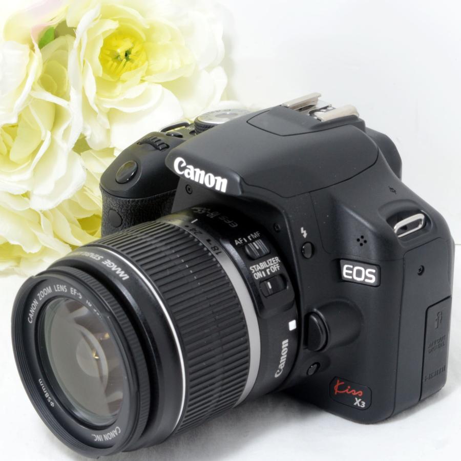 キヤノン Canon EOS Kiss X3 18-55 IS SDカード付き レンズキット デジタル一眼レフカメラ 中古｜thanks-life-store
