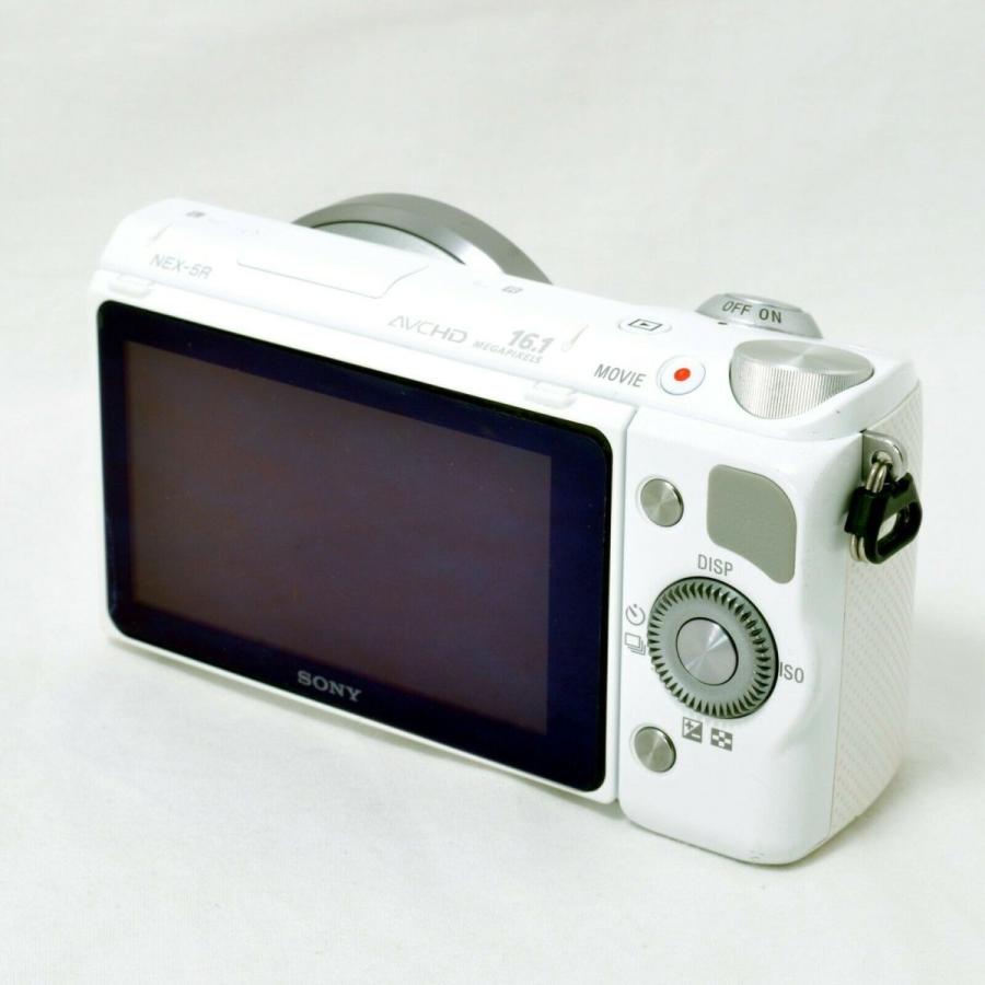 ソニー SONY NEX-5R レンズキット ホワイト 美品 Wi-Fiでスマホへ転送 
