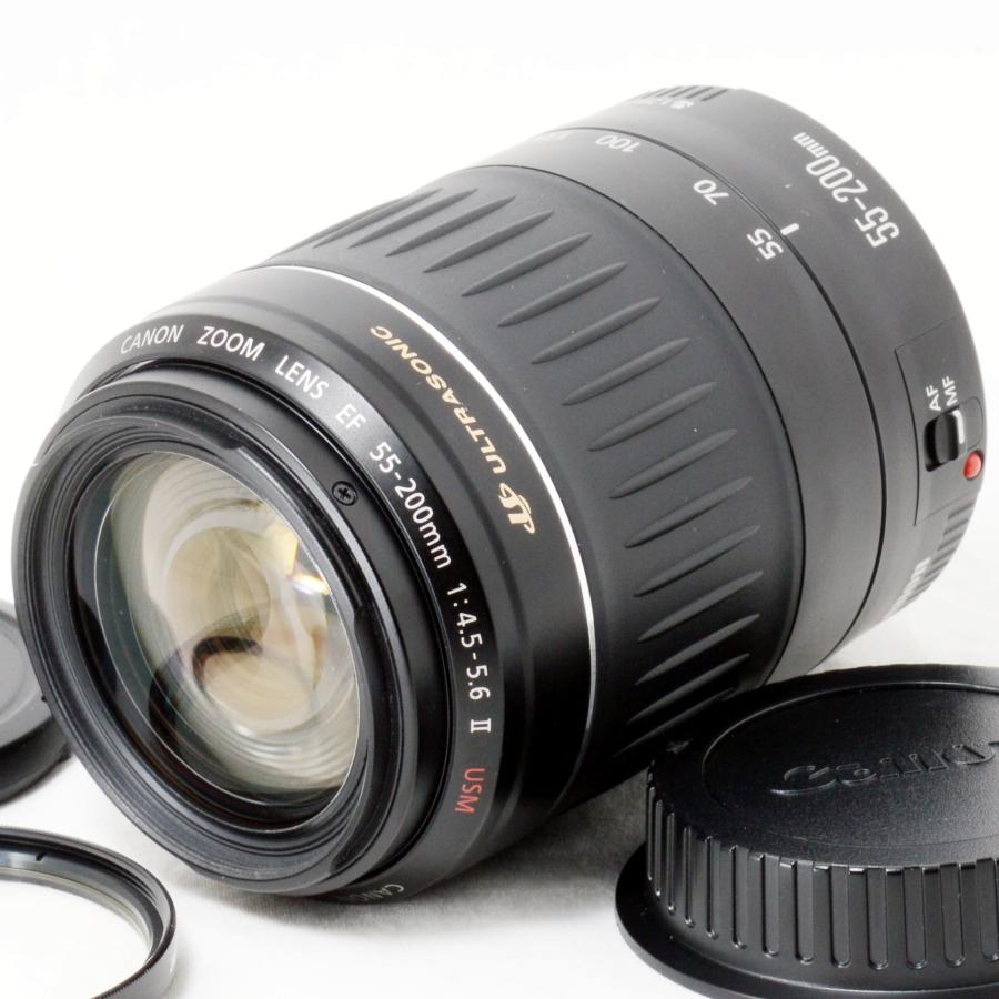 美品！CANON EF 55-200mm II USM 望遠ズームレンズ EFレンズ キャノン 望遠ズームレンズ Canon EF 55-200mm F4.5-5.6 II